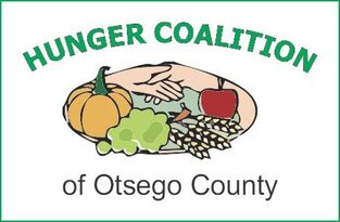 Hunger Coalition Logo Food and joining hands